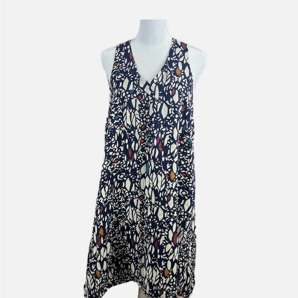 Edme & Esyllte by Anthropologie V-Neck Patterned Mini Dress